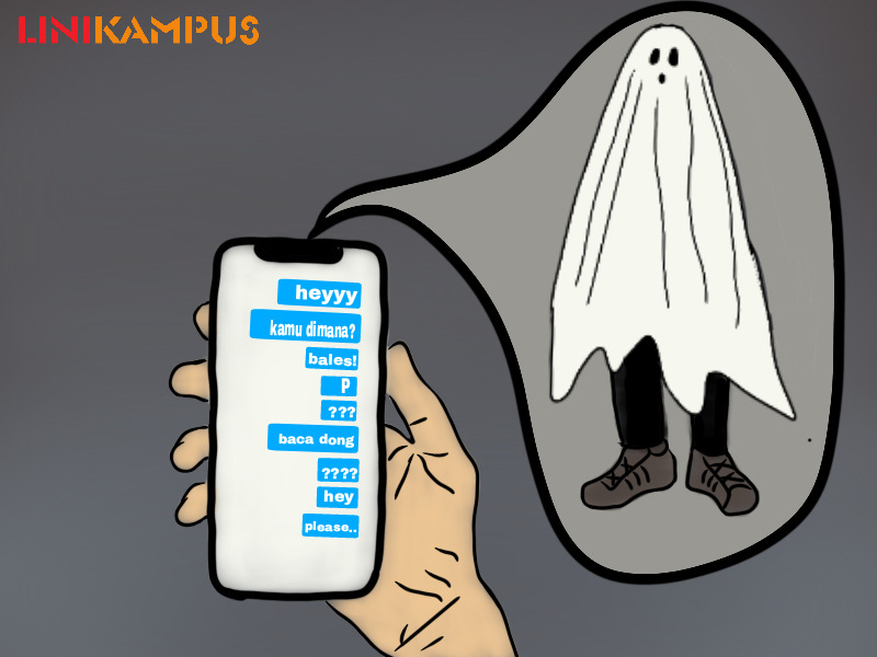 ilustrasi ghosting