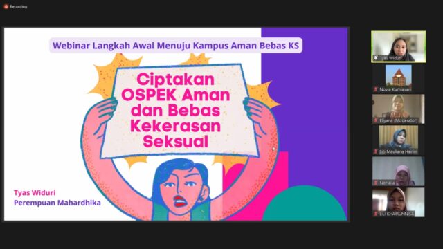 Tangkapan layar webinar bertajuk