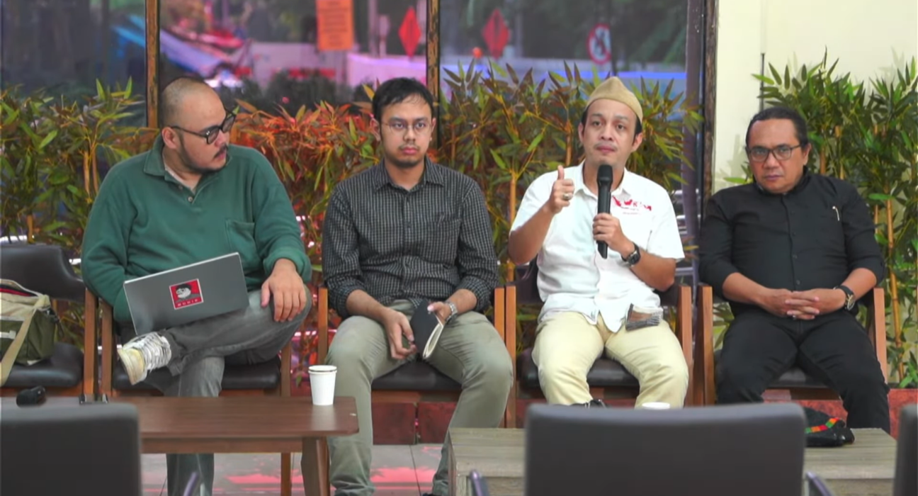 Tangkapan layar situasi diskusi 'Refleksi 10 Tahun Situasi Kebebasan Beragama: 17 Agustus Tanpa Kemerdekaan Beragama dan Berkeyakinan' pada Senin (19/08/2024) [Dok. YouTube YLBHI Indonesia]