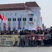 Aksi Mahasiswa Yogyakarta Menuntut Transparansi dan Keadilan kepada Pemerintah Daerah Yogyakarta (02/02/2025) [Kontributor/Nashrul]