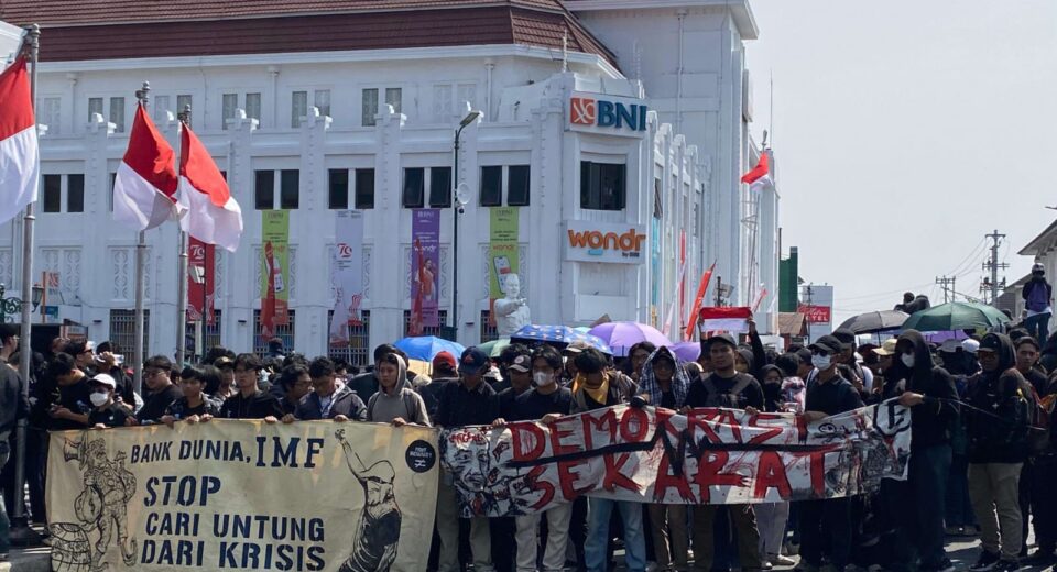 Aksi Mahasiswa Yogyakarta Menuntut Transparansi dan Keadilan kepada Pemerintah Daerah Yogyakarta (02/02/2025) [Kontributor/Nashrul]