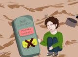 Ilustrasi kekecewaan mahasiswa dalam menanti pencarian dana beasiswa Bank Indonesia (Alya/BP2M)