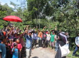 Aksi pemolakan warga Dusun Dayunan (Sultan/ BP2M)