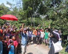 Aksi pemolakan warga Dusun Dayunan (Sultan/ BP2M)