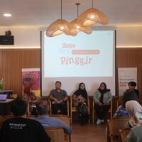 (Para pemateri pada diskusi bertajuk "Meniti Keadilan Iklim Lewat Pinggir pada jum'at, 10/10/2025) [Ansa daniswara/BP2M]