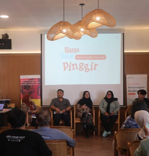 (Para pemateri pada diskusi bertajuk "Meniti Keadilan Iklim Lewat Pinggir pada jum'at, 10/10/2025) [Ansa daniswara/BP2M]