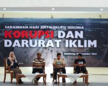 Sesi diskusi bertemakan korupsi dan darurat iklim pada Kamis (18/12/2025) [BP2M/Haidar]