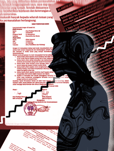 Ilustrasi isu yang menyeret nama BEM KM Unnes [Hanna/BP2M]