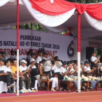 Antusias Civitas Akademika dalam menyaksikan penampilan SDGs dari berbagai fakultas dan lembaga, Kamis (12/02/26) [Bintang/Magang BP2M]