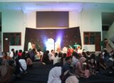 Salah satu bagian diskusi acara dari Berbusa yang di gelar teater ss di auditorium prof. Wuryanto, (Minggu/08/03/2026) [Basith Bp2m]