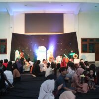 Salah satu bagian diskusi acara dari Berbusa yang di gelar teater ss di auditorium prof. Wuryanto, (Minggu/08/03/2026) [Basith Bp2m]