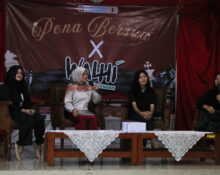 Diskusi isu lingkungan dan pembangunan bersama narasumber Azalya Tilaar dalam forum Pena Bersua 2026 di Semarang, Sabtu (6/6/2026). [Bilqis Kamila/BP2M]